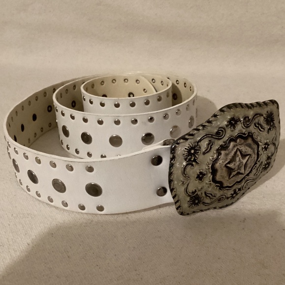 Boho style WHITE BELT WITH BUCKLE main image 9
